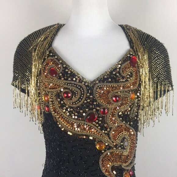 LIME NITE • Vintage Silk Dress - Picture 1 of 7